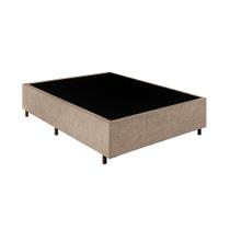 Base Box Casal Suede Bege - 138x188x40 Base Box Casal Suede Bege - 138x188x40