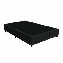 Base Box Casal Suede Preto - 138x188x40 Base Box Casal Suede Preto - 138x188x40