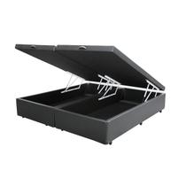 Base Box com Baú de Cama King Madeira Resistente Cinza Base Box com Baú de Cama King Madeira Resistente Cinza