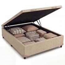 Base Box com Baú Frontal Linhão Padrão Classic Bege