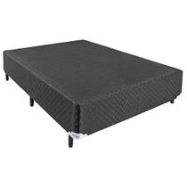 Base Box de Casal Universal Preto 138x188x28 - Portobel