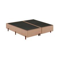 Base Box King 193cm x 203cm x 37cm Bege Mannes Base Box King 193cm x 203cm x 37cm Bege Mannes