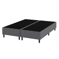 Base Box King 193x203 Umaflex Flávia Bipartido Cinza Madeira Eucalipto Base Box King 193x203 Umaflex Flávia Bipartido Cinza Madeira Eucalipto