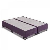 Base Box King 25x193x203cm Bipartido Sommier Kappesberg Roxo