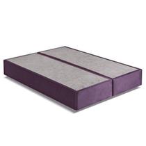 Base Box King Bipartido 37x193x203cm Kappesberg Roxo/Suede Berinjela Base Box King Bipartido 37x193x203cm Kappesberg Roxo/Suede Berinjela