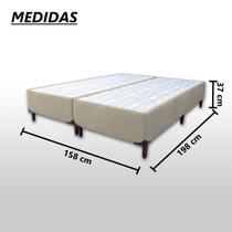Base Box King Bipartido Padrão Suede Liso (1,93 x 2,03 m) Com 37 cm de altura Para Colchão Base Box King Bipartido Padrão Suede Liso (1,93 x 2,03 m) Com 37 cm de altura Para Colchão