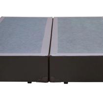 Base Box King Bipartido Sintético Marrom