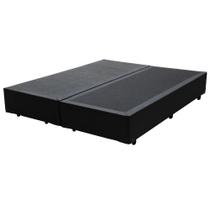 Base Box King Bipartido Sintético Preta - 42X198X203 Base Box King Bipartido Sintético Preta - 42X198X203