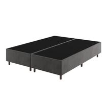Base Box King Size Class (38x193x203cm) Grafite - Casa Giulia Base Box King Size Class (38x193x203cm) Grafite - Casa Giulia