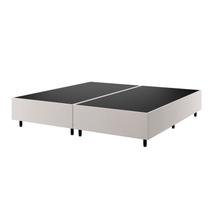 Base Box King Zeus Viero 25x193x203cm Bege/Amêndoa Base Box King Zeus Viero 25x193x203cm Bege/Amêndoa