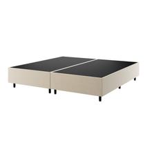 Base Box King Zeus Viero 25x193x203cm Bege/Creme Base Box King Zeus Viero 25x193x203cm Bege/Creme