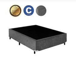 Base Box Lobbox Casal Bau 1,38 X 1,88 X 0,39 Suede Cinza Amassado Base Box Lobbox Casal Bau 1,38 X 1,88 X 0,39 Suede Cinza Amassado