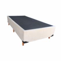 Base Box Para Cama Solteiro 88 cm Slim Suede Bege