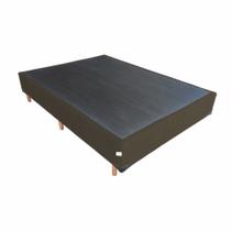 Base Box Para Cama Viúva 1,28 M Confort Suede Marrom - Marflex