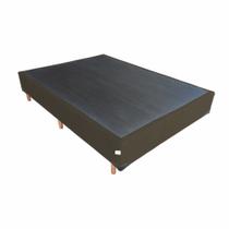 Base Box Para Cama Viúva 1,28 M Confort Suede Marrom