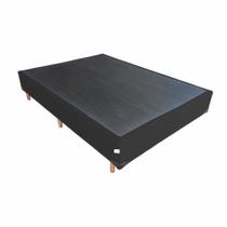 Base Box Para Cama Viúva 1,28 M Confort Suede Preto