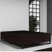 Base Box Para Colchão Casal Com Baú Itaflex 1,38x1,88x0,45 Marrom