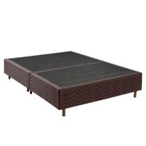 Base Box Para Colchão Queen Revestimento em Poliéster 25x158x198cm