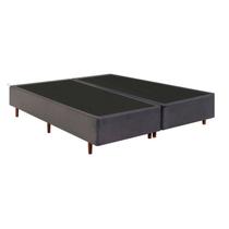 Base Box Queen 158cm x 198cm x 37cm Cinza