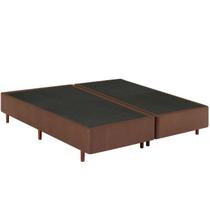 Base Box Queen 158cm x 198cm x 37cm Marrom Mannes Base Box Queen 158cm x 198cm x 37cm Marrom Mannes