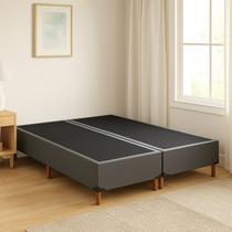 Base Box Queen com 12 Pés em Madeira