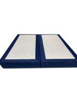 Base Box Queen Prorelax Esmeralda Veludo 04 1,58 X 1,98 X 25 (Azul - 252899)