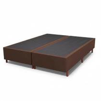 Base Box Queen Size Casal Prince Sued 158x197 Tabaco Base Box Queen Size Casal Prince Sued 158x197 Tabaco