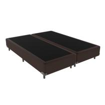 Base Box Queen Size Marrom 158cm Madeira KazaMix