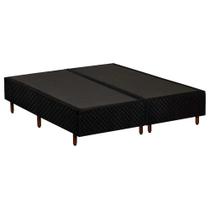 Base Box Quenn Bipartido Somiê Preto - Polar Base Box Quenn Bipartido Somiê Preto - Polar