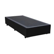 Base Box Solteirão King Sintético Preto 203x96x40xm Base Box Solteirão King Sintético Preto 203x96x40xm