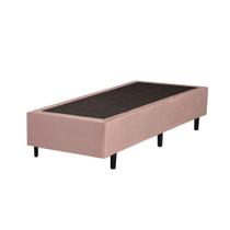 Base Box Solteirão King Suede Rosé 203x96x40xm Base Box Solteirão King Suede Rosé 203x96x40xm