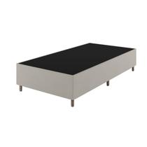 Base Box Solteiro 188cm x 88Cmx 37cm Treviso Liso Bege/Boucle Nude