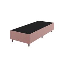 Base Box Solteiro 37cm x 188cm x 88cm Treviso Liso Turkey Rose