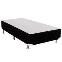 Base Box solteiro 78 x 188 Suede preto