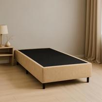 Base Box Solteiro 88188 cm Bege