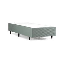 Base Box Solteiro 88x188x28cm Idea Transparente/Verde