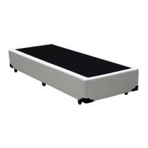 Base Box Solteiro A colchões Sintético Branco 40x88x188