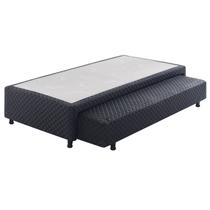 Base Box Solteiro Auxiliar Somiê Ecoflex Preto