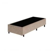 Base Box Solteiro Bege Suede 38x88x188 Base Box Solteiro Bege Suede 38x88x188