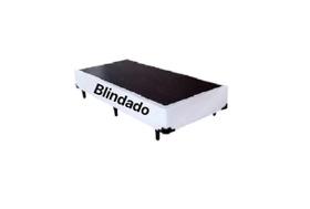 Base Box Solteiro Blindado Sintético Branco Base Box Solteiro Blindado Sintético Branco