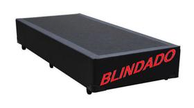 Base Box Solteiro Blindado Sintético Preto Base Box Solteiro Blindado Sintético Preto