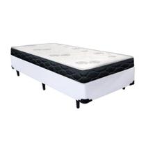 Base Box Solteiro Branco + Colchão De Solteiro D20 Cali Toraflex 88x188 x12