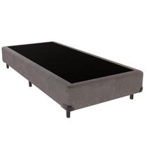 Base Box Solteiro Cinza Outlet dos Sonhos 37x88x188 Base Box Solteiro Cinza Outlet dos Sonhos 37x88x188
