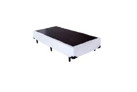 Base Box Solteiro Linhão Branco