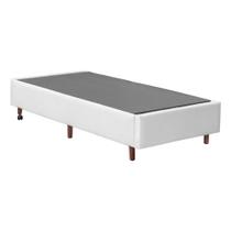 Base Box Solteiro Magazine Jta Co. Sintético Branca - 39x88x188 Base Box Solteiro Magazine Jta Co. Sintético Branca - 39x88x188