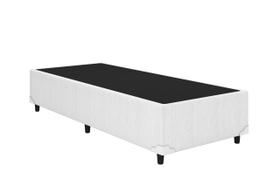 Base Box Solteiro material sintético Branco 88x188 Blindado Base Box Solteiro material sintético Branco 88x188 Blindado