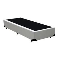 Base Box Solteiro material sintético Homequeen Branco 40x88x188