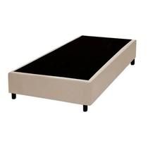 Base Box Solteiro Sintético Bege - 88x188x40