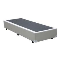 Base Box Solteiro Sintético Branco - 39x78x188:Branco