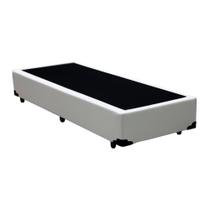 Base Box Solteiro Sintético Branco - 40x88x188